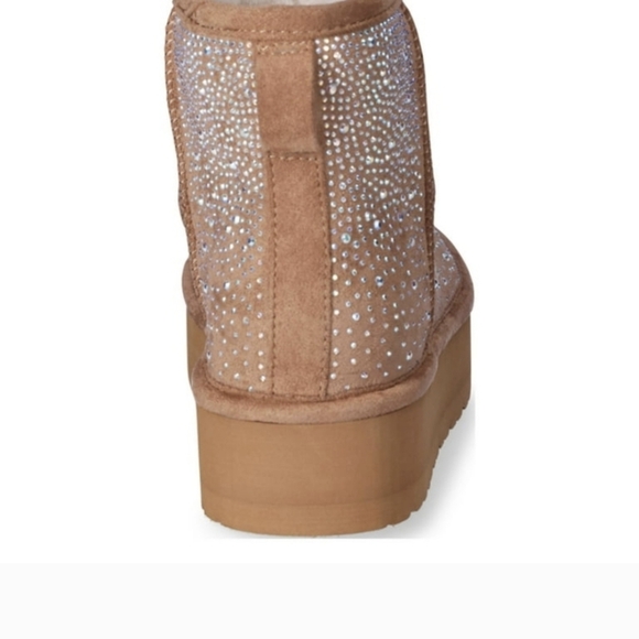 NIB Madden NYC Women's Rhinestone Platform Boots sz 11 - Picture 4 of 6